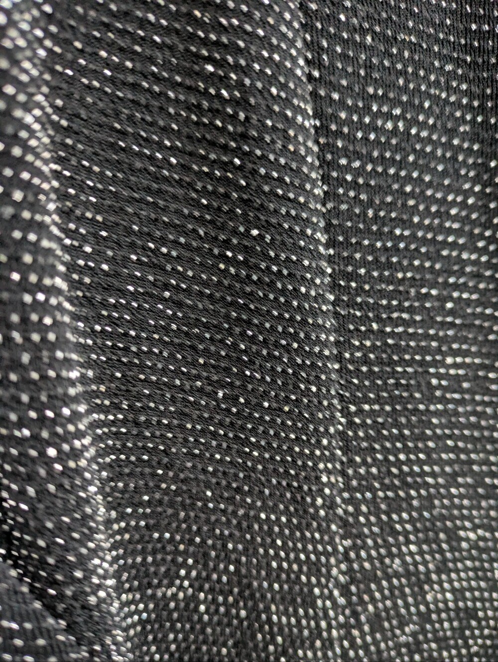 dressbarn Black Glitter Short-Sleeve Top with Rhinestone Buckle - Picture 5 of 6